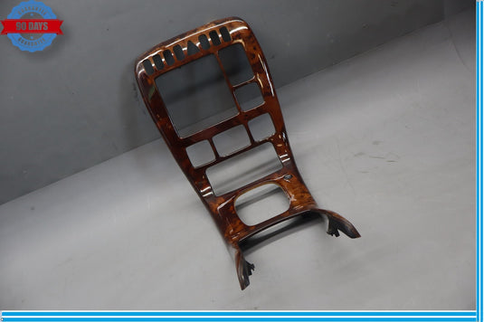 00-02 Mercedes W215 CL55 AMG Center Console Radio Trim Panel Bezel Wood Oem