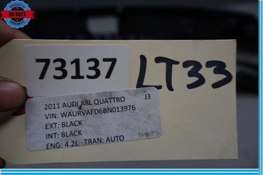 11-18 Audi A8 A8 Quattro Tailgate Trunk Sill Scuff Plate Trim Cover Oem