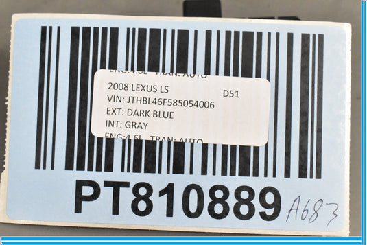07-12 Lexus LS460 LS600hL Fuel Door Trunk Lid Release Switch 15C041 Oem