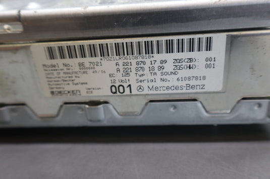 07-14 Mercedes W216 CL63 AMG S550 Harman Becker Kardon Amplifier Assembly Oem