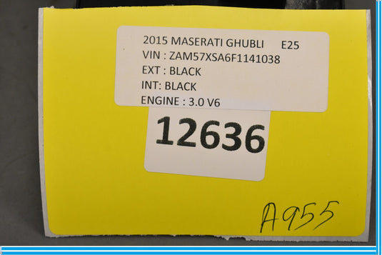 14-17 Maserati Ghibli Rear Right Passenger Side Door Window Switch Black Oem