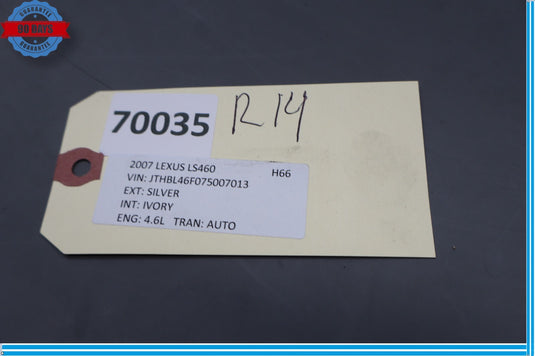 07-12 Lexus LS460 LS460LRear Trunk Lid Back Up Reverse Camera 86790-50020 Oem