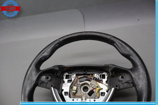 09-17 BMW 750Li 750Li xDrive Front Steering Wheel Leather Black Oem