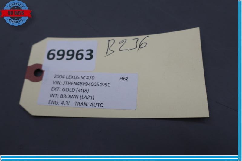 Load image into Gallery viewer, 02-10 Lexus SC430 Front Right Passenger Side Seat Recline Cover Trim Oem
