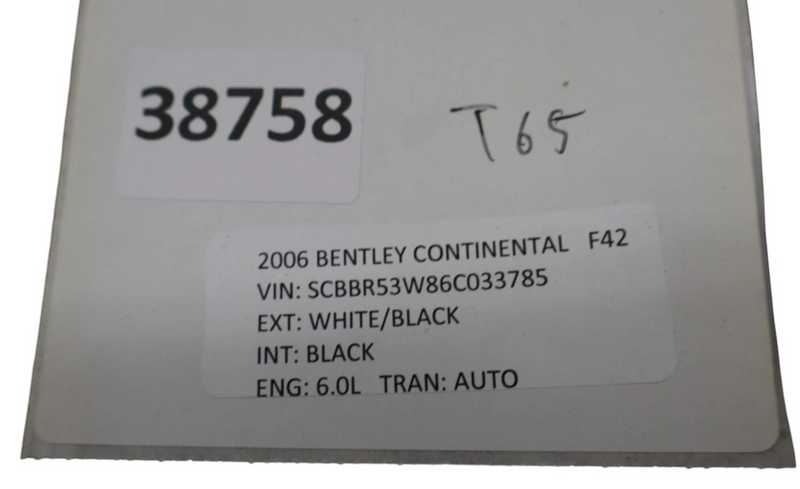 Load image into Gallery viewer, 06-12 Bentley Continental Flying Spur Rear Right Side C-Pillar Cover Trim Oem
