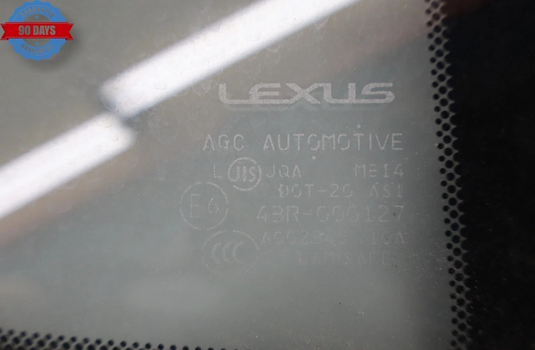 07-17 Lexus LS460 Rear Right Passenger Side Door Quarter Window Auto Glass Oem