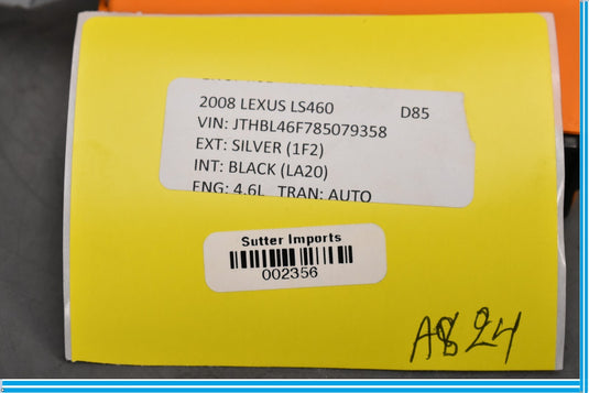07-09 Lexus LS460 XF40 Rear Left Driver Side Door Control Module Unit Oem