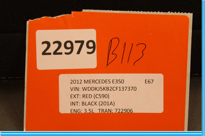 Load image into Gallery viewer, 10-14 Mercedes W207 E350 E550 Rear Left Driver Side Seat Backrest Pad Oem

