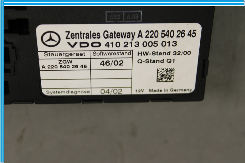 Load image into Gallery viewer, 03-06 Mercedes S500 S600 Central Gateway Control Module Unit ECU Oem
