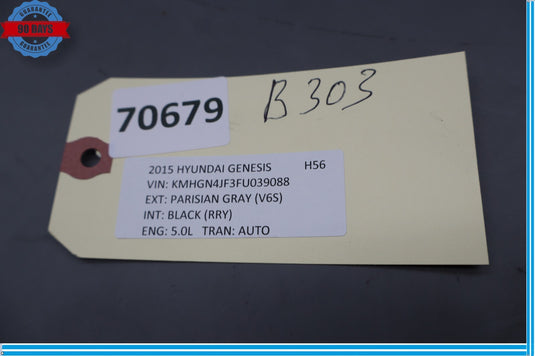 15-18 Hyundai Genesis Rear Left Driver Side Trunk Access Door Panel Trim Oem
