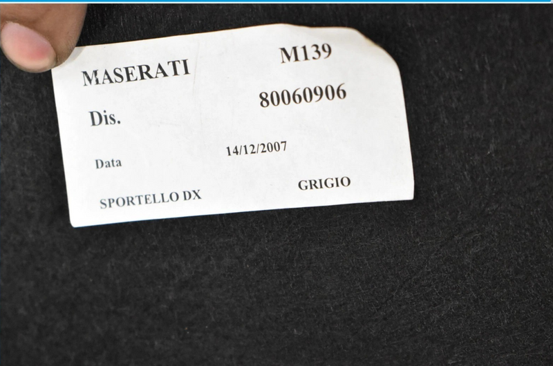 Load image into Gallery viewer, 04-13 Maserati Quattroporte Rear Right Trunk Access Carpet Cover Trim Black OEM
