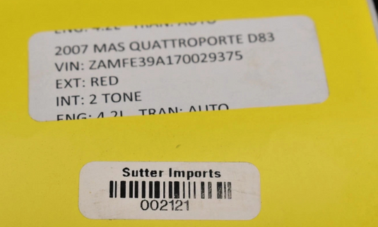 03-11 Maserati Quattroporte A/C AC Air Conditioning Condenser Cooler Oem