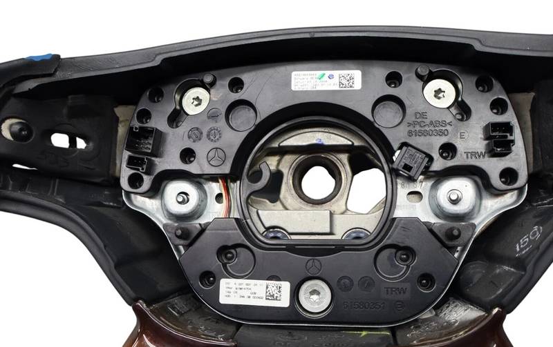 Load image into Gallery viewer, 07-10 Mercedes-Benz S600 CL550 4 Spoke Steering Wheel Black W/ Paddles Wood Oem
