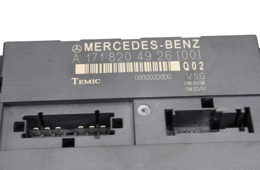 09-11 Mercedes SLK300 SLK350 Roof Convertible Top Module Control A1718204926 Oem