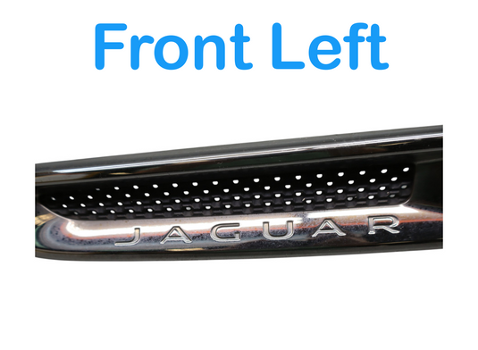17-20 Jaguar XE X260 Front Left Driver Fender Air Vent Grille Molding Trim Oem