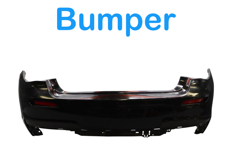 Load image into Gallery viewer, 09-12 BMW 750i 750Li Rear Lower Bumper Cover Assembly Trim Panel Black Oem
