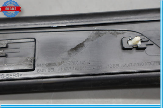 09-15 BMW 750i 750Li Rear Left Driver Side Door Sill Scuff Plate Trim Oem