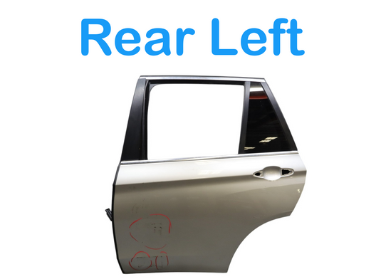 14-18 BMW X5 F15 Rear Left Driver Side Door Shell Assembly 41517386739 Oem
