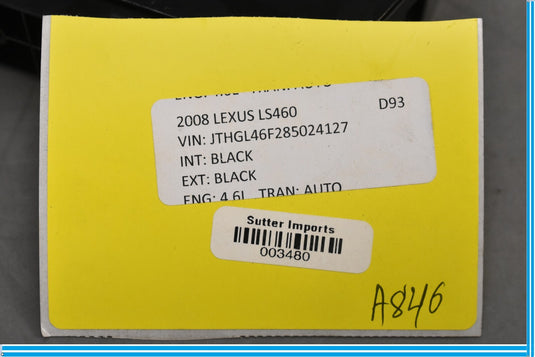 07-12 Lexus LS460 Electronic Parking Brake Control Switch Trim Oem
