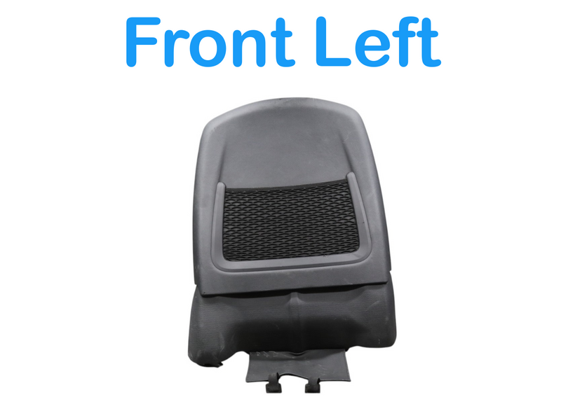 Load image into Gallery viewer, 14-22 Maserati Ghibli M157 Front Left Side Seat Back Rest Trim Cover Black Oem
