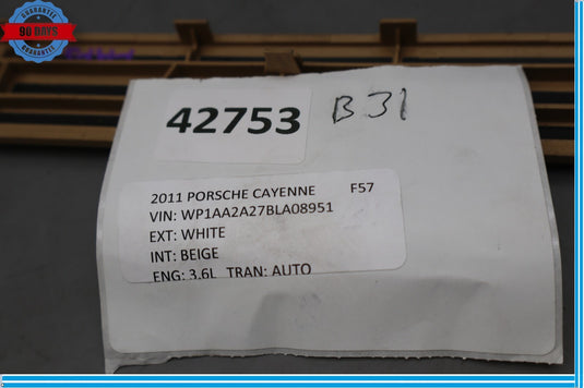 11-18 Porsche Cayenne 958 Front Right Side Door Sill Panel Scuff Plate Oem