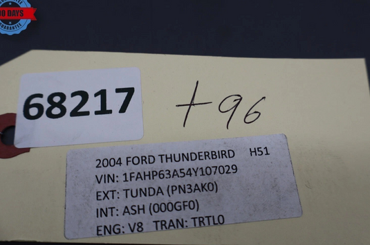 02-05 Ford Thunderbird Engine Radiator Fan Baffle Air Duct 1W6319E673AE Oem