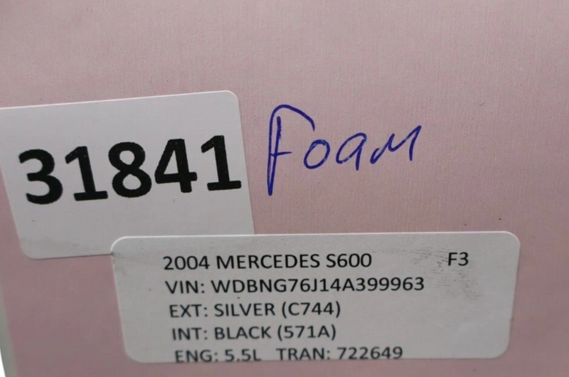 Load image into Gallery viewer, 00-06 Mercedes S600 Rear Bumper Reinforcement Energy Absorber Bar 2208850937 Oem

