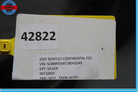 03-10 Bentley Continental GT Coupe Fuel Gas Tank Assembly Oem