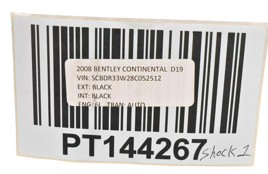 07-11 Bentley Continental Rear Left Driver Side Air Shock Strut 3W7616001A Oem