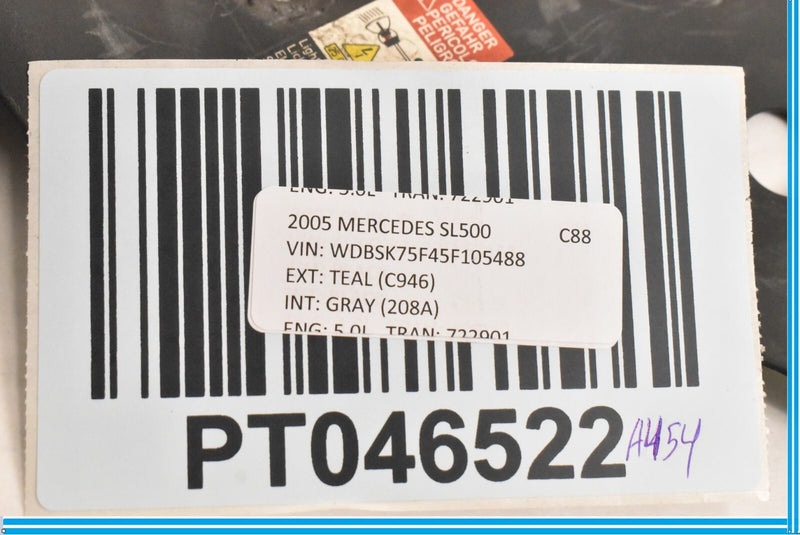 Load image into Gallery viewer, 03-08 Mercedes R230 SL Class Front Left Upper Radiator Headlight Plastic Cover
