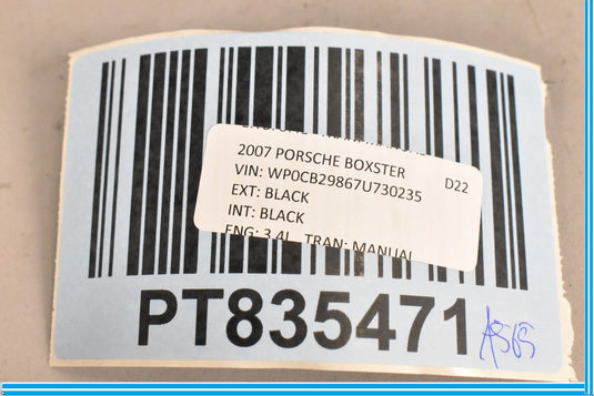 05-08 Porsche Boxster Cayman 987 997 Rear View Mirror Cap Cover 99773181100 Oem