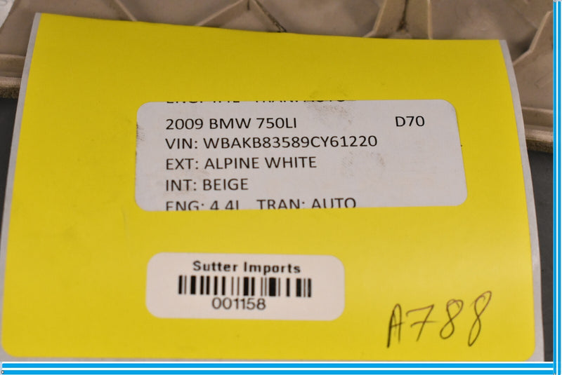 Load image into Gallery viewer, 09-12 BMW 750i 750Li F01 F02 Front Left Driver Lower Seat Cover Trim Panel Oem
