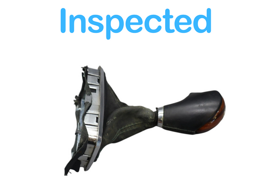 03-13 Maserati Quattroporte M139 Shift Knob Boot Cover Wood Black 981431888 Oem