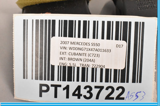 07-14 Mercedes S550 CL550 W221 Center Dash Ac A/c Air Vent Trim Black Oem