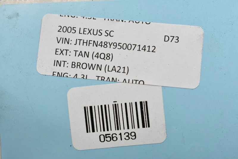 Load image into Gallery viewer, 02-10 Lexus SC430 Front Lower Bumper Reinforcement Impact Bar 5214724030 Oem
