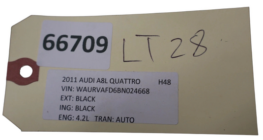 11-18 Audi A8 Quattro Rear Deck Shelf Package Trim Cover Panel 4H0863411B Oem