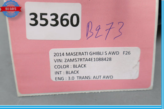 14-17 Maserati Ghibli Center Dash Display Frame Air Vent Grille Trim Bezel Oem