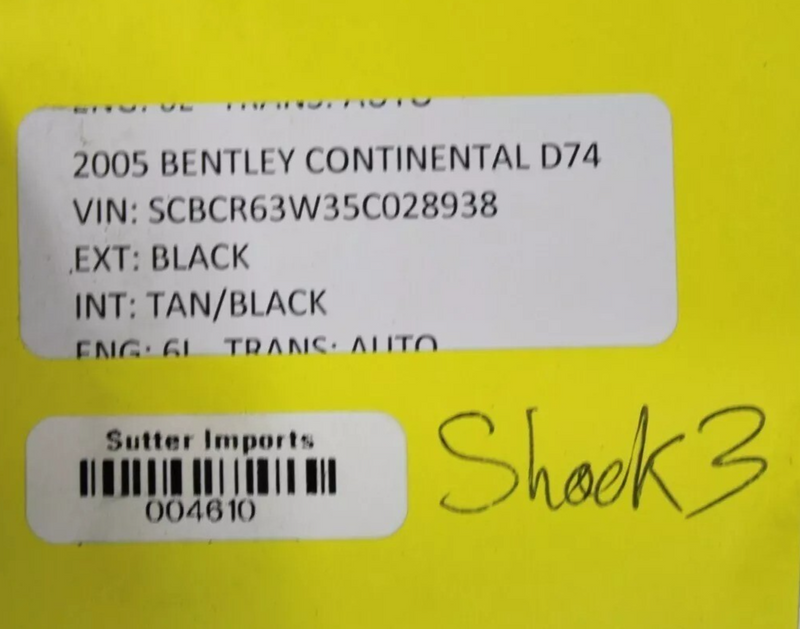 Load image into Gallery viewer, 03-11 Bentley Continental Front Left Side Air Ride Air Shock Strut Absorber Oem
