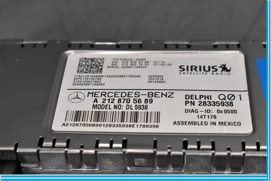 14-16 Mercedes GL450 X166 Satellite Radio Receiver Control Module Unit Oem
