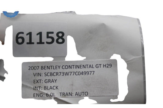 06-12 Bentley Continental Flying Spur Front Subframe Engine Crossmember OEM