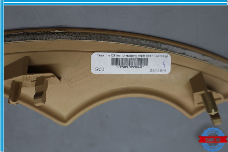 Load image into Gallery viewer, 11-18 Porsche Cayenne 958 Speedometer Instrument Cluster Upper Trim Cover Oem
