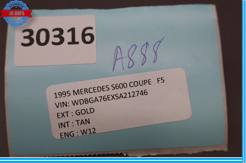 Load image into Gallery viewer, 92-99 Mercedes W140 S600 Coupe Rear Headrest Folding Button 1408205310 Oem
