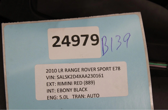 10-16 Land Rover Range Rover Front Right Side Passenger Door Exterior Handle OEM