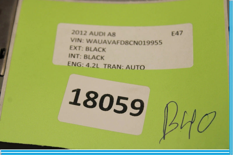 Load image into Gallery viewer, 2012 Audi A8 Quattro Audio Radio CD Player Receiver Head Unit Black DA103858 OEM
