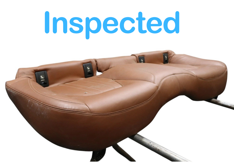 Load image into Gallery viewer, 14-17 Maserati Ghibli M157 Rear Seat Cushion Lower Bottom Brown 06700242120 Oem
