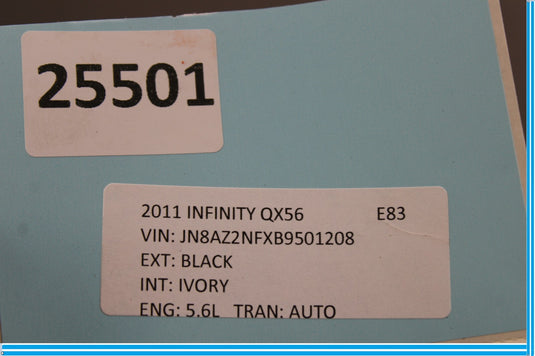 11-17 Infiniti QX56 QX80 Rear Right Passenger Interior Door Panel Assembly Oem