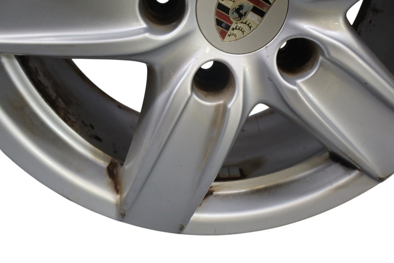 Load image into Gallery viewer, 11-18 Porsche Cayenne 958 18" 5 Spoke Alloy Wheel Rim 8Jx18 ET53 7P5601025D Oem
