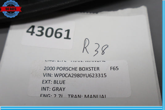 97-04 Porsche Boxster Front Right Side Center Console Forward Trim Panel Oem