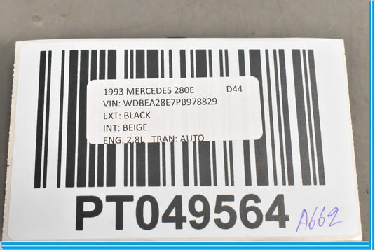 86-95 Mercedes E320 300CE 300E W124 Power Window Lockout Switch 1248204910 Oem