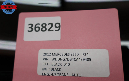 07-13 Mercedes S550 S400 W221 Rear Left Side Door Window Auto Glass 43R00257 Oem